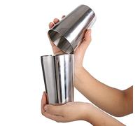 Zerodis Kit Shaker à Cocktail en INOX Boston Cocktail Shaker Set Ustensiles pour Bar et Vin DIY Cocktails à La Maison Cadeau Noel Parfait pour Les Amateurs de Cocktail(800/600ML)