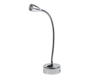 Zerodis Lampe de Lit 3W 85-265V Flexible Réglable Col de Cygne Chambre Chevet Applique Murale Lampe Lecture avec Bouton(avec commutateur -blanc chaud 3000-3205K)