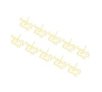 Zerodis Lot de 10 Décorations de Gâteau en Acrylique avec Drapeau doré Joyeux Anniversaire, Pics à Cupcakes avec Film de Protection, Motif de Lettres Artistiques pour Anniversaire, Fête de Mariage,