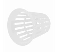 Zerodis Lot de 10 Paniers Hydroponiques en Plastique de 5,1 Cm, Réutilisables, Légers et Respirants, pour Plantation sans Sol, Jardin, Balcon, Pépinière de Fleurs (White)