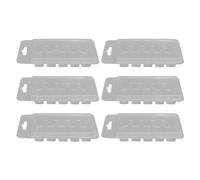 Zerodis Lot de 100 Moules à Cire en PET à 5 Cellules, Plateau Cube en Plastique Transparent avec Couvercle Rabattable et Trou de Suspension pour Bougies DIY, Tartelettes au Chocolat sans Mèche