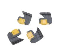 Zerodis Lot de 4 Pièces de Rechange pour Brosse à Récurer Robotique pour Nettoyeur de Piscine, Brosses Cycloniques en PVC et Silicone, Installation Facile de la Languette Latérale, Forte élimination