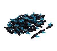 Zerodis Lot de 50 Interrupteurs à Bille en Plastique pour Vanne d'irrigation avec Filetage Mâle de 1,2 Pouce, Adaptateur de Tube d'égouttement cannelé de 20 Mm pour le Contrôle du Débit 'arrosage