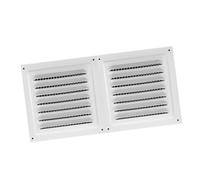 Zerodis Parement Mural pour Prise D'air Extérieure avec Grille Intégrée | Couvercle d\'aération mural extérieur durable pour systèmes CVC Durabilité extérieure Écran à mailles intégré 6x12 po