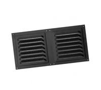 Zerodis Parement Mural pour Prise D'air Extérieure avec Grille Intégrée | Couvercle d\'aération mural extérieur durable pour systèmes CVC Durabilité extérieure Écran à mailles intégré 6x12 po