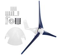 Zerodis Petit Générateur éolien, Kit d'éoliennes 1200 W avec Rotor en Fibre de Nylon à 3 Pales, Générateur à Aimant Permanent AC triphasé, Démarrage 2,0 M/s, pour Utilisation Domestique, Agricole,