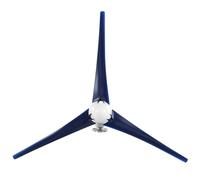 Zerodis Petit Générateur éolien, Kit d'éoliennes 1200 W avec Rotor en Fibre de Nylon à 3 Pales, Générateur à Aimant Permanent AC triphasé, Démarrage 2,0 M/s, pour Utilisation Domestique, Agricole,