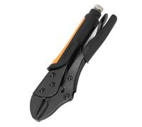 Zerodis Pince-étau Outil de Poignée Réglable en Acier au Carbone avec Dents Durcies et Poignée Antidérapante Mâchoire Incurvée pour Serrer la Torsion Rotative dans le Soudage du Travail du Bois (10