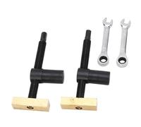 Zerodis Pince pour Chien D'établi, Acier Inoxydable et Laiton, Fixation | Fixation D'établi, Corps en Acier Inoxydable, Bloc en Laiton, Fraisage, Perçage de Trous à Domicile, Serrage de Plaque