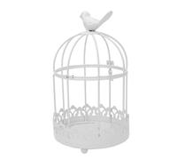 Zerodis Porte-Bougie Cage à Oiseaux en Fer, Porte Ouvrante, Décoration | Cadre Métallique, Ajustement Cylindrique, Bougies Chauffe-plat, Support de Bougie, Pièce Maîtresse de Table, Mariage,