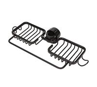 Zerodis Porte-éponge pour Robinet, Organisateur de Robinet D'évier de Cuisine, Support Suspendu avec Panier en Aluminium et Plastique pour éponge, Savon, Torchons et Produits de n (Black)