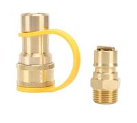 Zerodis Raccords à Connexion Rapide pour Gaz, Kit de Connecteurs en
