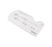 Zerodis Règle de Notation Musicale Transparente, Règle de Musique | Marquages millimétriques en pouces à double échelle, matériau PP de 1mm d\'épaisseur, disposition du personnel à cinq