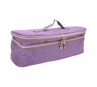 Zerodis Sacs de Rangement Pochette à Outils de Salon en Toile de Rangement Double Couche avec Poignée pour Un Transport Facile Sac de Grande capacité pour Sèche-Cheveux de Voyage Brosses Outils de