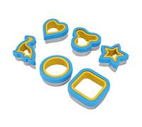 Zerodis Set de 6 Emporte-pièces et Scelleurs Pour Sandwichs - En Acier Inoxydable - Pour Découper et Décrouter le Pain, Faire des Pancakes et des Biscuits - Formes Cœur, Étoile,