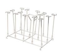 Zerodis Support à Brochettes en Acier InoxydableFryer Grill Accessoires Rack Set Acier Inoxydable Vertical BBQ Round Rotating for Ninja DZ201 Foodi 8 Quart Instapot Accessoire