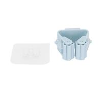 Zerodis Support de Balai, Support de Rangement pour Vadrouille Vert Clair, Kit D'équipement, Station de de Pince Adhésive sans Clous, Boucle à Haute élasticité, Accessoire