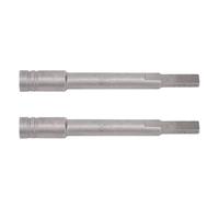 Zerodis Support d'extension d'embout en Acier CrV, Adaptateur à Tige Hexagonale 1 4, Lot de 2, Barre 'extension Magnétique à Dégagement Rapide de 83 Mm pour une Utilisation dans des Espaces