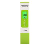 Zerodis Testeur pH Mètre Electronique, Kit de Test d'eau C-100 5 en 1 testeur d'eau de Mer de Salinité TDS EC testeur Multifonction de qualité de l'eau avec rétro-éclairage