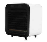 Zerodis Ventilateur Brumisateur Portable 5000mAh Rechargeable USB, Réservoir D'eau 200ml, Batterie avec Brume Rafraîchissante et Moteur Silencieux sans Balais pour Camping et Randonnée (noir blanc)