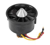 Zerodis Ventilateur canalisé électrique RC 64 Mm 2900 KV, Moteur Extérieur 12 Pales, unité EDF pour Avion, Aéroglisseur, Système de Propulsion sans Balais Résistant à la Chaleur avec Fiche Banane de