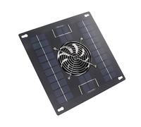 Zerodis Ventilateur Extracteur Solaire 5W, Ventilateur de Ventilation à Faible Bruit avec Double Grille Métallique, for Serre Poulailler Abri Grenier