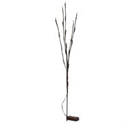 Zeroupshop 20 LED pour branche de saule lumineuse à piles pour décoration d'arbre pliable alimentée par batterie Blanc chaud pour fête de mariage pour utilisation en intérieur ou extérieur Plastique
