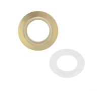 Zeroupshop Adaptateur de bouton de toilette de 38 mm pour réservoir de 48 mm, 58 mm, kit de double conversion de chasse d'eau compatible avec les couleurs noir, argent, or, installation facile, aucun