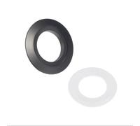 Zeroupshop Adaptateur de bouton de toilette de 38 mm pour réservoir de 48 mm, 58 mm, kit de patch de conversion double chasse d'eau compatible avec les couleurs noir, argent, or, installation facile