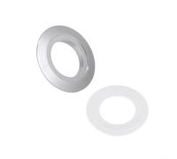 Zeroupshop Adaptateur de bouton de toilette de 38 mm pour réservoir de 48 mm, 58 mm, kit de patch de conversion double chasse d'eau compatible avec les couleurs noir, argent, or, installation facile