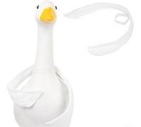 Zeroupshop Ailes réglables en plumes d'oie blanches pour oies de pelouse de 58,4 à 71,1 cm, attaches en tissu articulées pour décoration de jardin, porche, pièces de rechange faciles à installer