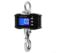 Zeroupshop Balance numérique à suspendre - 1500 kg - Balance industrielle avec rétroéclairage LCD - 0,1 kg - Pour entrepôt - Pèse-grain en acier, poids des grains et du métal (noir)