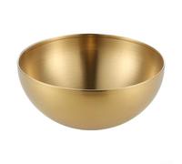 zeroupshop Bol mélangeur en acier inoxydable doré de 20 cm de profondeur pour la fabrication de pâte, marinade, viande, passe au lave-vaisselle, outil de cuisine robuste