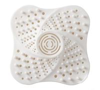 Zeroupshop Bouchon de vidange en silicone souple avec ventouse puissante pour douche, baignoire, évier de cuisine et linge, blanc (blanc)