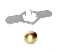 Zeroupshop Boule de refroidissement à café en acier inoxydable 38 mm, glaçons en métal de qualité 304 pour whisky, vin, cocktail, conservation des saveurs avec support, accessoire de bar facile à