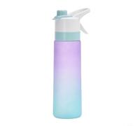 Zeroupshop Bouteille d'eau en polycarbonate avec paille étanche pour | Gobelet de sport en polycarbonate avec poignée, rabattable, pour la gym en plein air, le camping, noir, bleu, rose, vert
