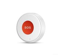 Zeroupshop Bouton d'alarme WiFi SOS avec batterie rechargeable, interrupteur de sécurité intelligent compatible avec Tuya Smart pour Alexa pour Google Assistant IPX4 étanche