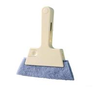 Zeroupshop Brosse de nettoyage 4 en 1 pour chenilles, suceur plat compact avec fonctions de grattage et de balayage pour portes coulissantes, seuils et rainures étroites, polypropylène et tampon à