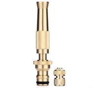 Zeroupshop Buse de pulvérisation en cuivre robuste, connecteur de tuyau d'eau réglable haute pression, pour lavage de voiture, jardin, terrasse, jet de douche, paramètres de brume de 9,7 cm (C)