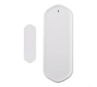 Zeroupshop Capteur de porte, pour application Hub requise, détecteur d'alertes en temps réel, système de sécurité, ABS blanc, 5-22 mm