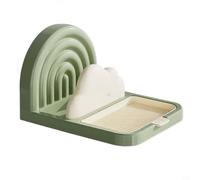 Zeroupshop Couvercle de casserole et porte-ustensiles arc-en-ciel avec plateau d'égouttement, organiseur de cuisine en forme de nuage mignon pour comptoir, étagère stable en plastique pour spatules