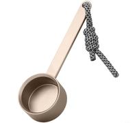 Zeroupshop Cuillère doseuse à café en alliage d'aluminium avec long manche, cuillère de 15 cm pour thé et outil de cuisson, prise en main ergonomique avec trou de suspension pour le rangement de la