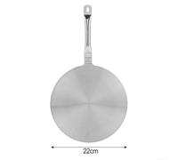 zeroupshop Disque Adaptateur Induction 3 Couches Aluminium(22cm) | Acier inoxydable pour durable, aluminium conducteur, distribution uniforme, compatible pour gaz et induction, 24cm diamètre