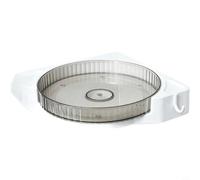 Zeroupshop Étagère d'angle murale de salle de bain, sans perçage, support de rangement rotatif à 360 degrés en plastique pour shampooing, savon et articles de toilette dans les espaces de douche