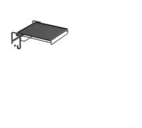 Zeroupshop Étagère pliable en acier au carbone pour armoire de cuisine Base réglable Étagère suspendue peu encombrante Noir 30 x 12 x 31 cm Sans perçage pour cuisine salle de bain chambre salon