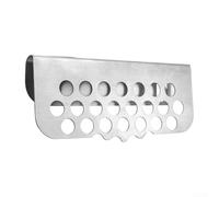 Zeroupshop Grille de cuisson en acier inoxydable, grille de protection réglable à clipser, pour plaques de cuisson de 71,1 à 91,4 cm, accessoire de barbecue de 5,9 cm de hauteur pour déchets