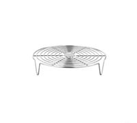 Zeroupshop Grille de cuisson vapeur en acier inoxydable pour casseroles et woks, plateau de cuisson pour boulettes et œufs, support de cuisson résistant à la rouille, passe au lave-vaisselle, argenté