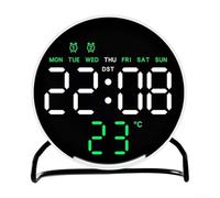 Zeroupshop Horloge de bureau LED multifonctionnelle, avec alarme, veilleuse et compte à rebours, affichage numérique de la minuterie, avec contrôle tactile, pour la maison, le bureau, la chambre à