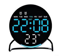 Zeroupshop Horloge de bureau LED multifonctionnelle, avec alarme, veilleuse et compte à rebours, affichage numérique de la minuterie, avec contrôle tactile, pour la maison, le bureau, la chambre à