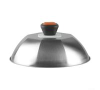 Zeroupshop Hotte de barbecue en acier inoxydable de 22,9 cm - Couvercle dôme résistant aux intempéries - Couvercle haute température pour steak, hamburger, camping, cuisson en plein air, grill de
